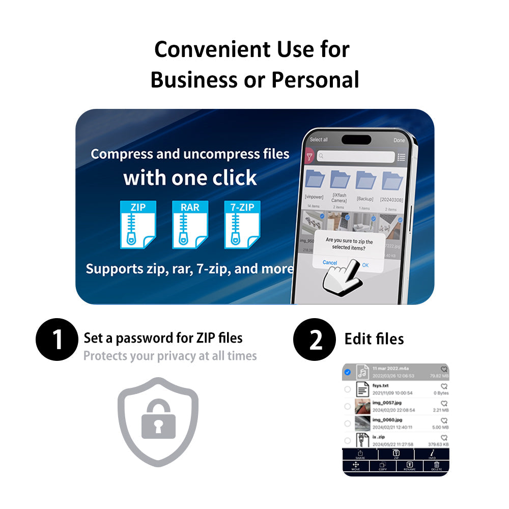 iXflash 512GB Lightning & USB A 3.2 Photo Stick Flash Drive for iPhone, iPad, Mac, & PC - Black/Yellow