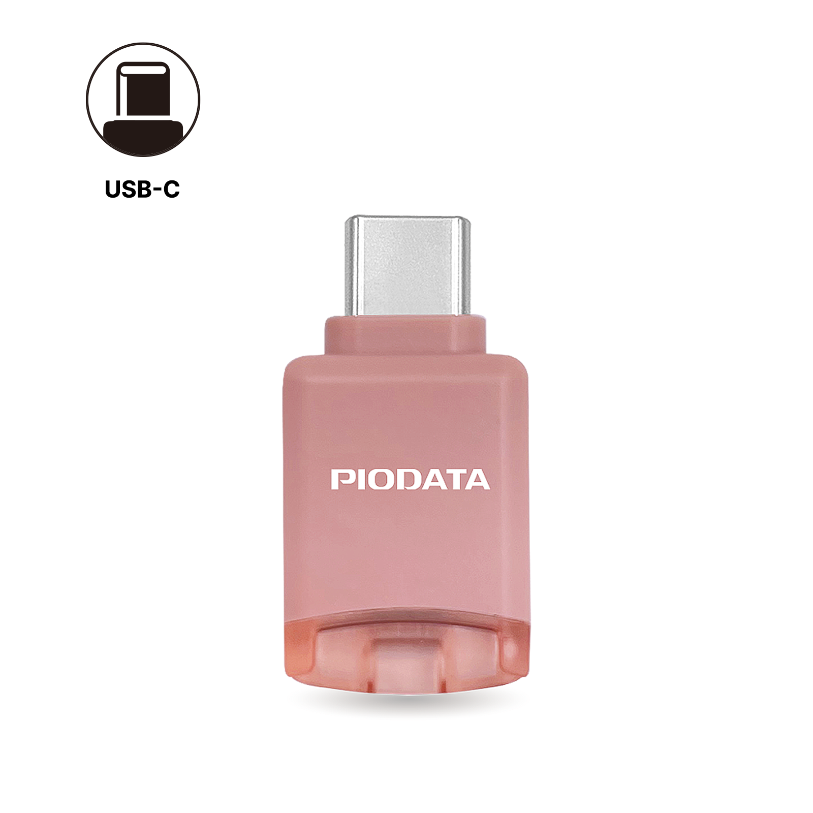 Phone Memory Card Reader: Micro SD USB-C Drive for iPhone and Android, Auto Photo & Video Backup, iXflash Q mini Apple MFi Portable Flash Storage with Free App and MicroSD Slot Adaptor Pink